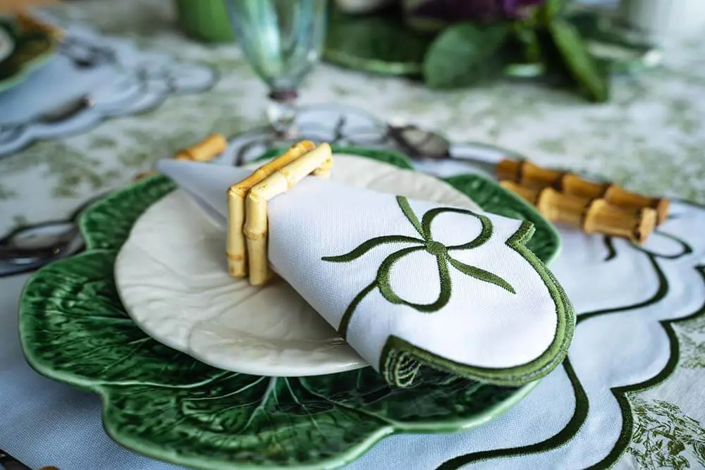 Green clearance napkin rings