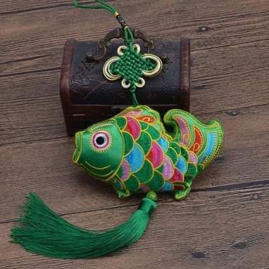 Good Fortune Pink Carp Charm – Design 1