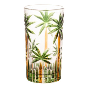 Set of 4 Crystal Glasses with Palm Trees – Wolff