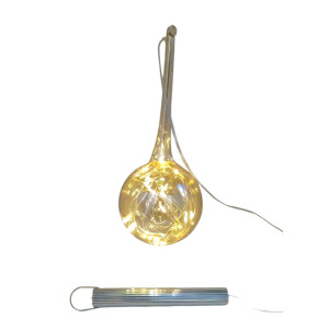 Gold Drop Ornament with LED light