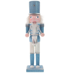 Silver and Blue Nutcracker 30.5cm