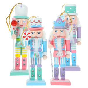 Set of 4 Pastel Nutcrackers