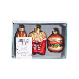 Set of Burger Hotdog French Fries Ornament – Jingles & Joy