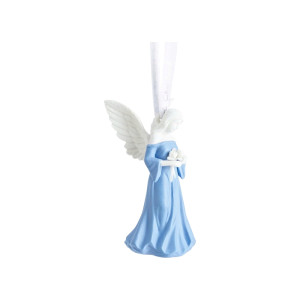 Wedgwood Blue Jasperware Porcelain Angel Christmas Ornament