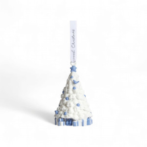 White and Blue Ceramic Christmas Tree Ornament – Wedgwood Brand