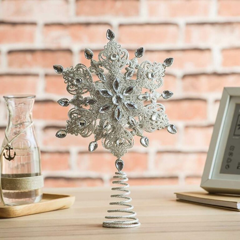 3D Snowflake Tree Topper – Model 2