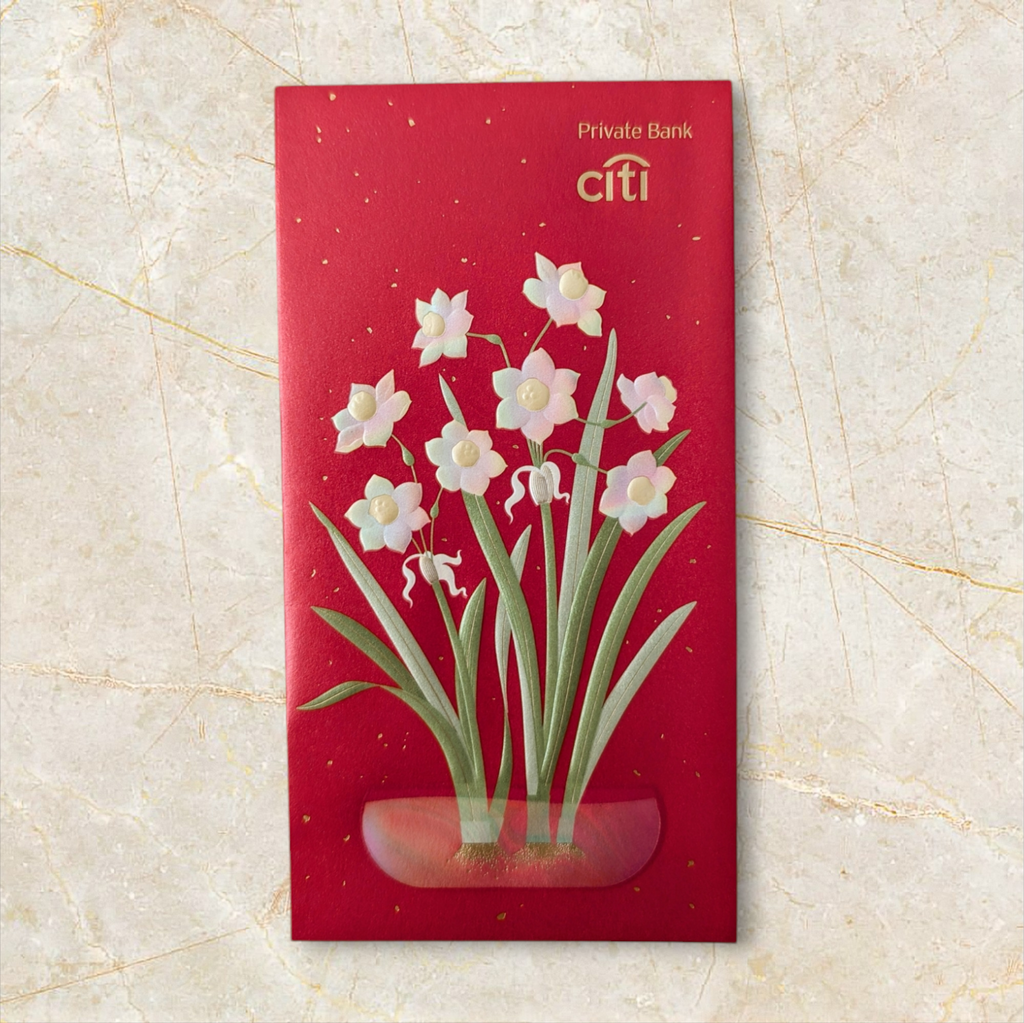 Red Packet with Daffodil