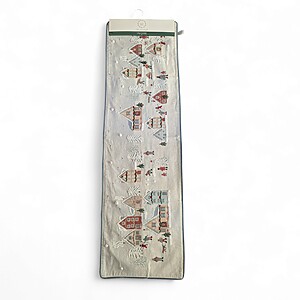 Winter Village Embroidered Table Runner, 25cm x 121cm – The Farmhouse by Rachel Ashwell Brand